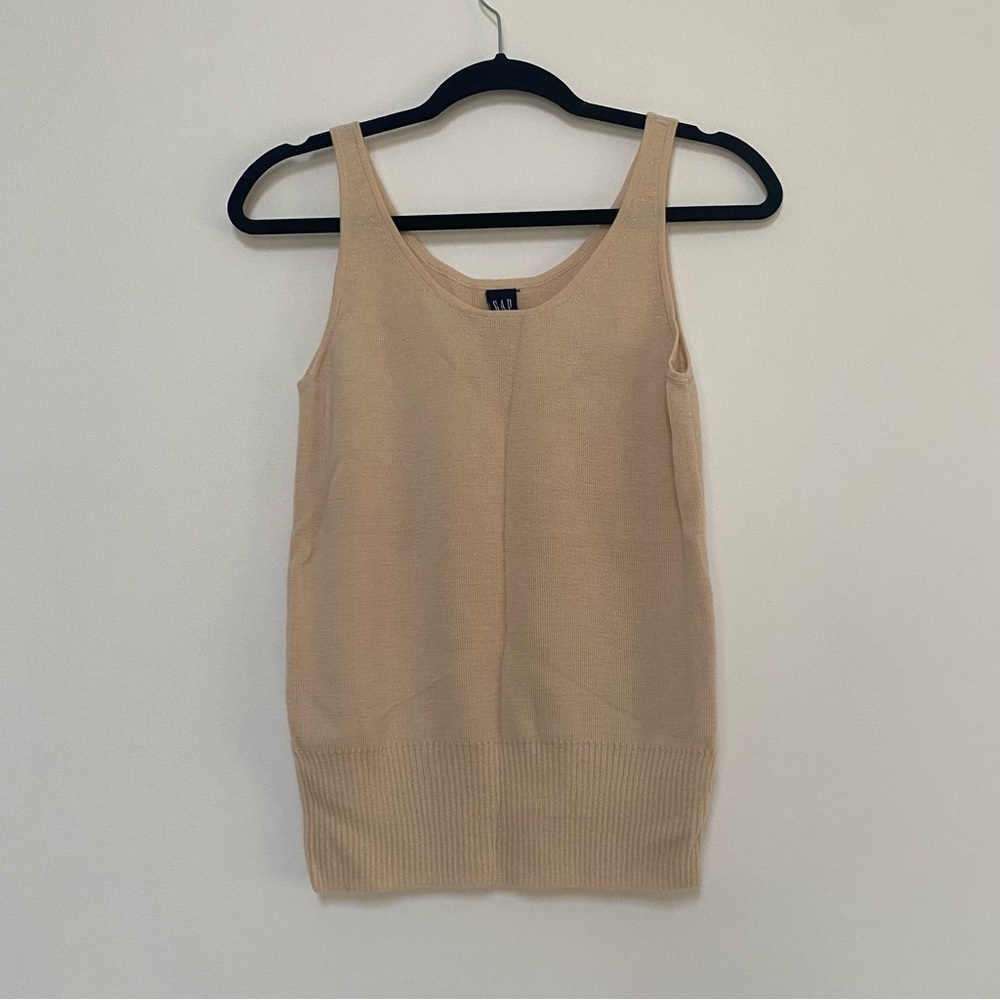 GAP Light Tan Sleeveless Top